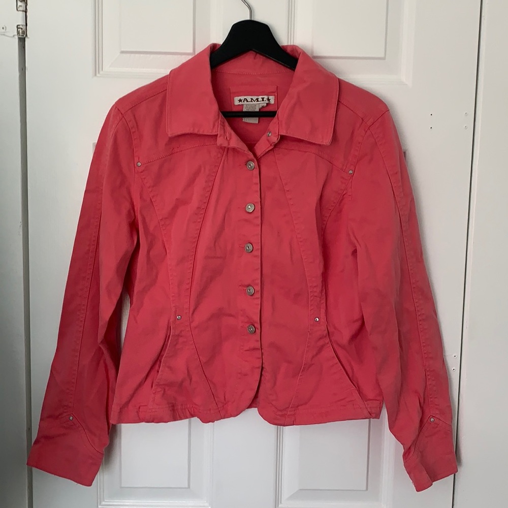 Vintage Pink Denim Jacket